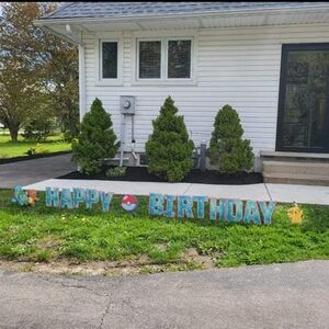 Pokémon Happy Birthday Yard Sign